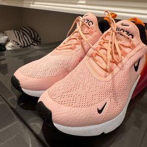 Nike AirMax 270 Sneakers in Pink and Orange